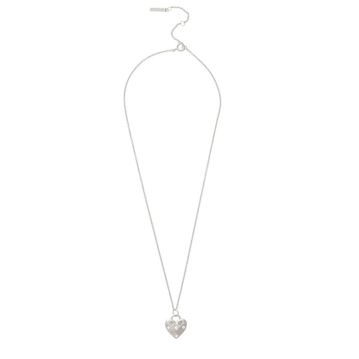 Olivia Burton Classic Heart Silver Necklace OBJSAN01