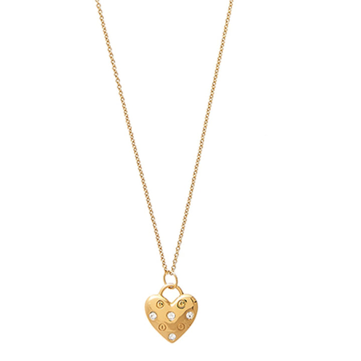 Olivia Burton Classic Heart Gold Necklace OBJSAN03