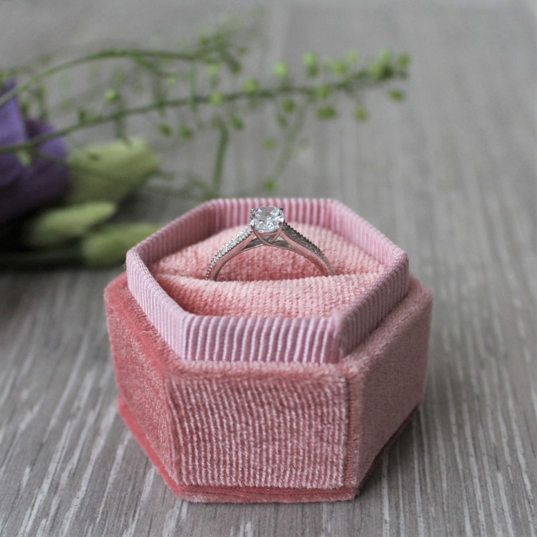 Oval Cut Diamond Solitaire Ring with Vintage Style Shoulders