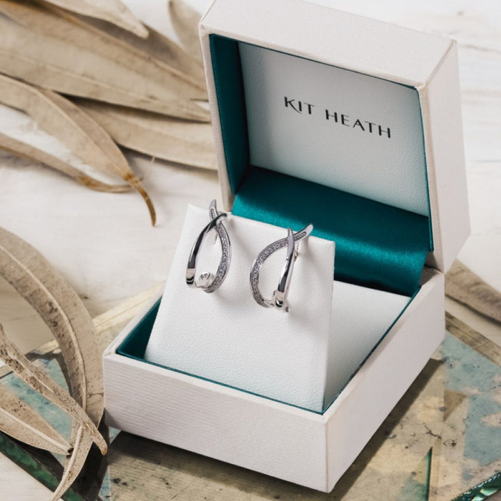 Kit Heath Entwine Twine Twist PavÃ© CZ Hoop Earrings - 30227CZ