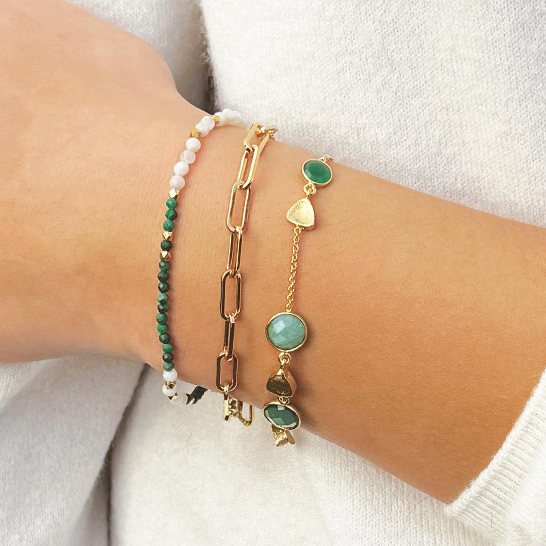 Sarah Alexander Patina Gemstone Charm Bracelet