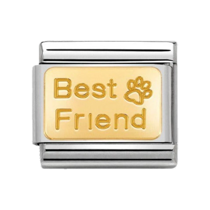 Nomination Classic Best Friend Paw Charm - 18k Gold - 030121/50
