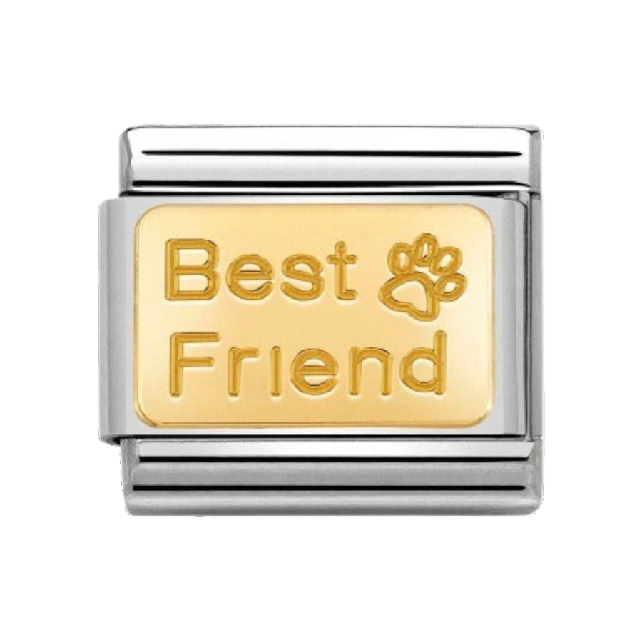 Nomination Classic Best Friend Paw Charm - 18k Gold - 030121/50