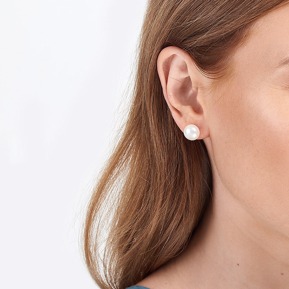 Jersey Pearl 9-10mm Pearl Stud Earrings 1509946