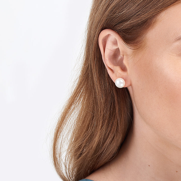 Jersey Pearl 9-10mm Pearl Stud Earrings 1509946