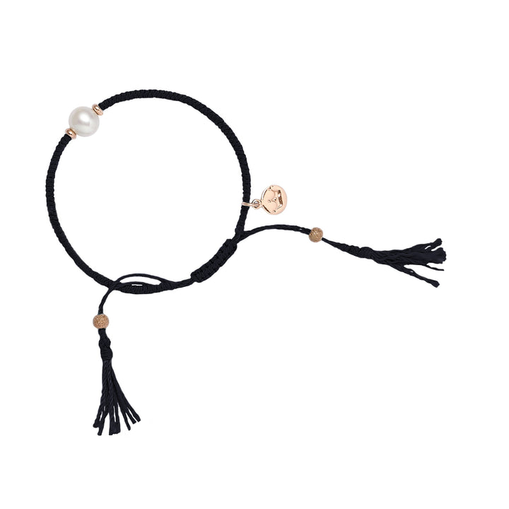 Jersey Pearl Tassel Bracelet Black 1728453