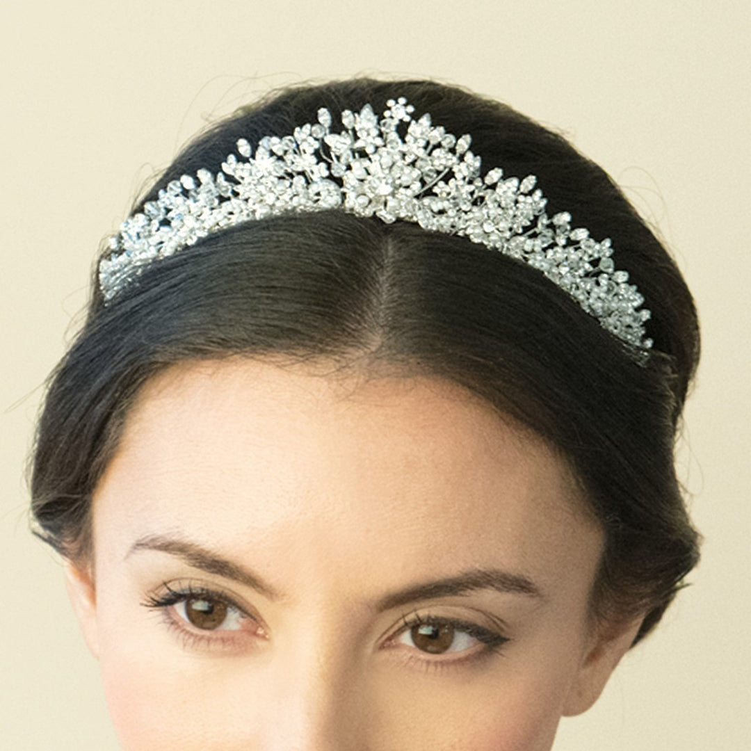 Ivory & Co Pheodora Crystal and Pearl Tiara