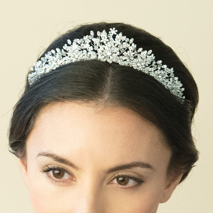 Ivory & Co Pheodora Crystal and Pearl Tiara