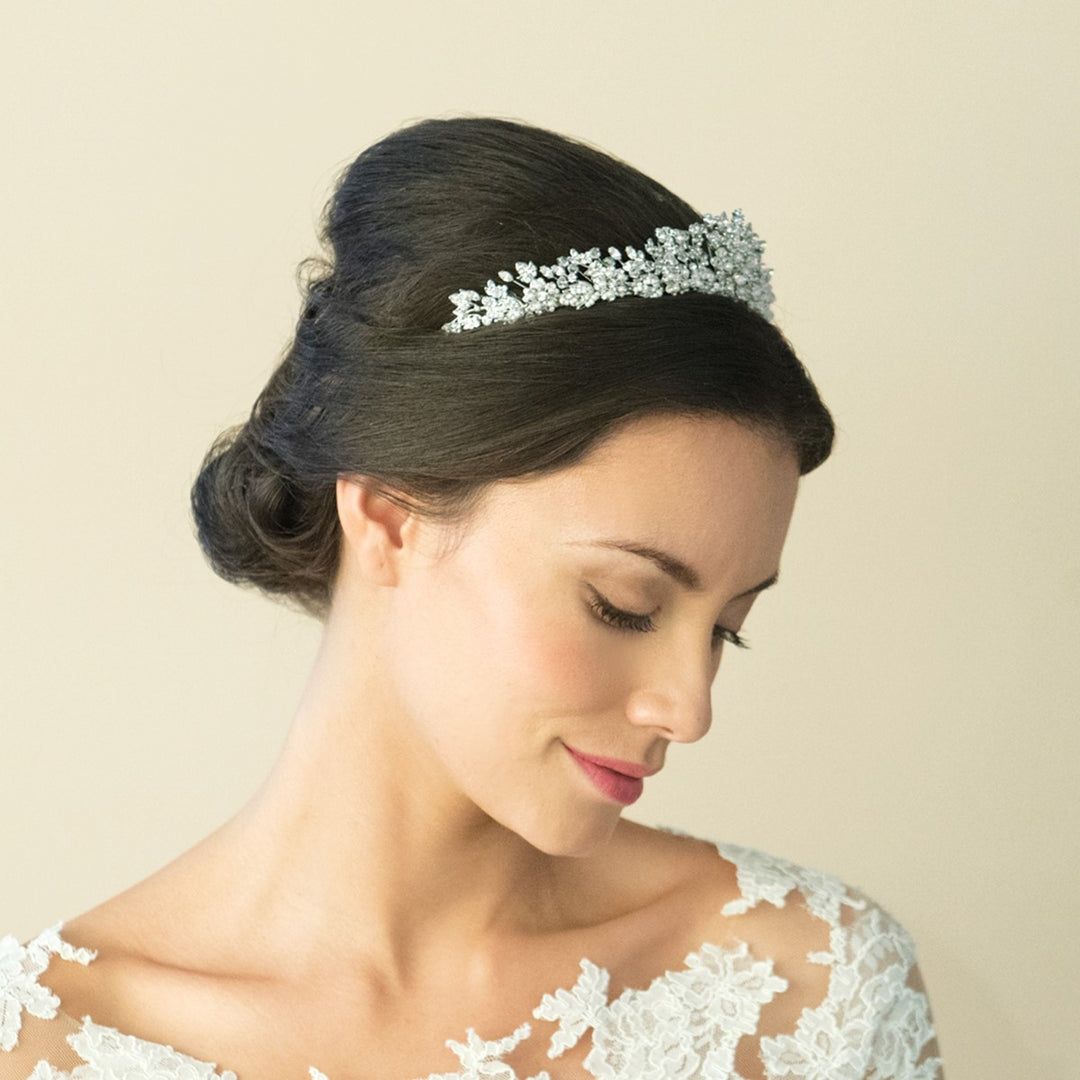 Ivory & Co Pheodora Crystal and Pearl Tiara