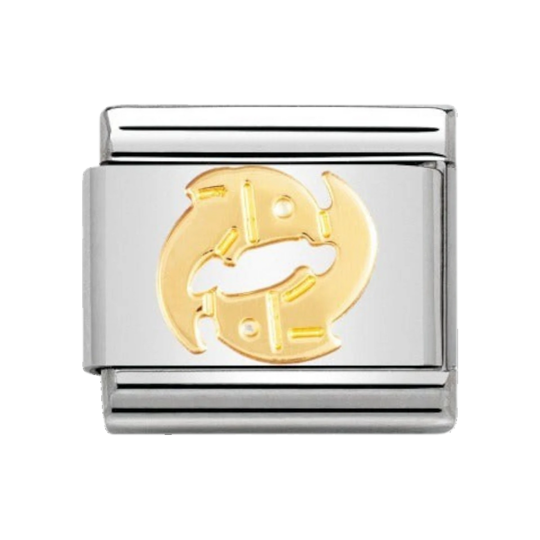 Nomination Classic Pisces Charm - Gold - 030104/12