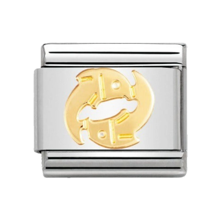 Nomination Classic Pisces Charm - Gold - 030104/12