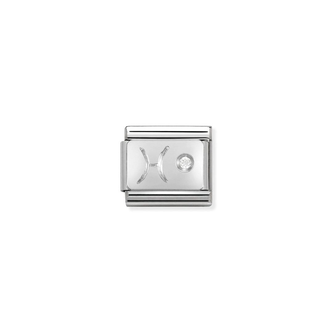 Nomination Silver and Zirconia Pisces Charm - 330302/12