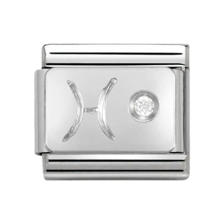 Nomination Silver and Zirconia Pisces Charm - 330302/12