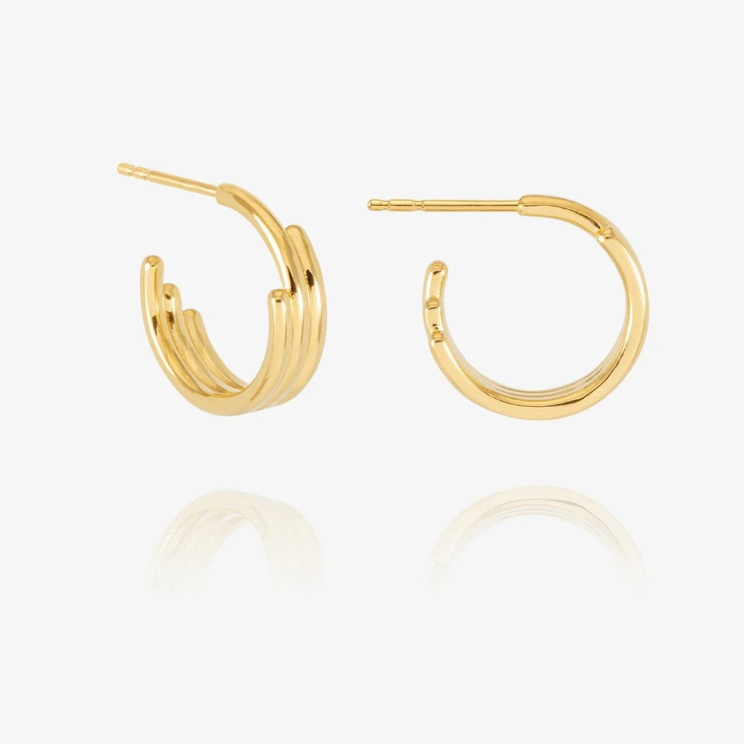 Rachel Jackson Small Evolve Hoop Earrings Gold PME03GP