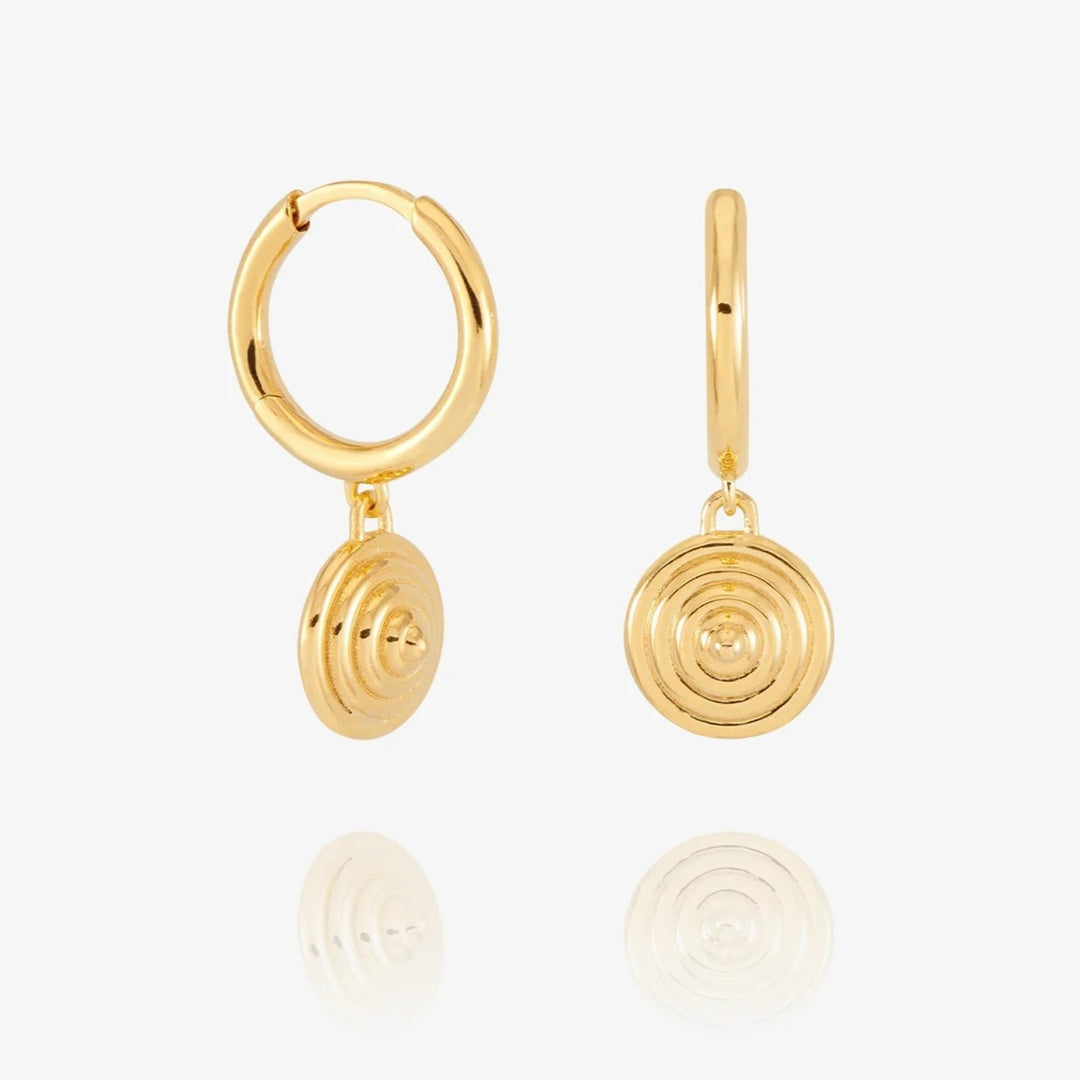 Rachel Jackson Evolve Cone Huggie Hoop Earrings Gold PME25GP