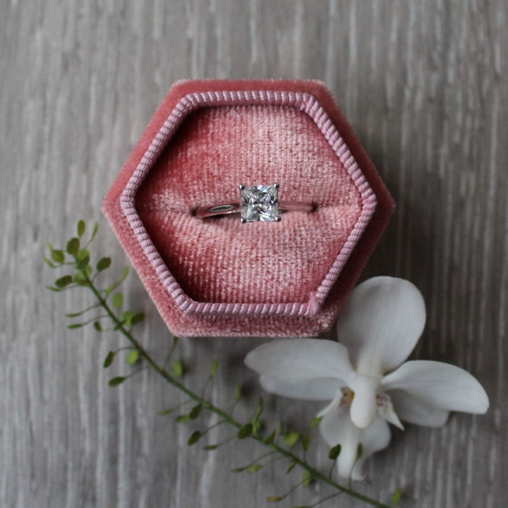 Princess Cut Diamond Solitaire Engagement Ring