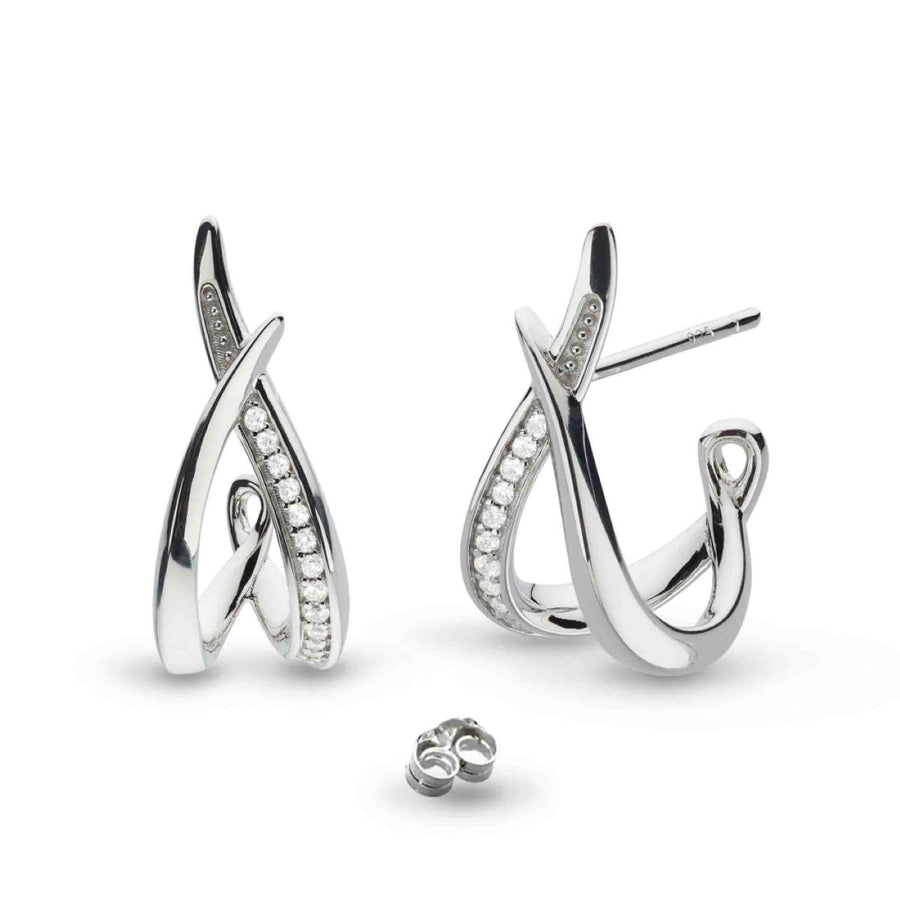 Kit Heath Entwine Twine Twist PavÃ© CZ Hoop Earrings - 30227CZ