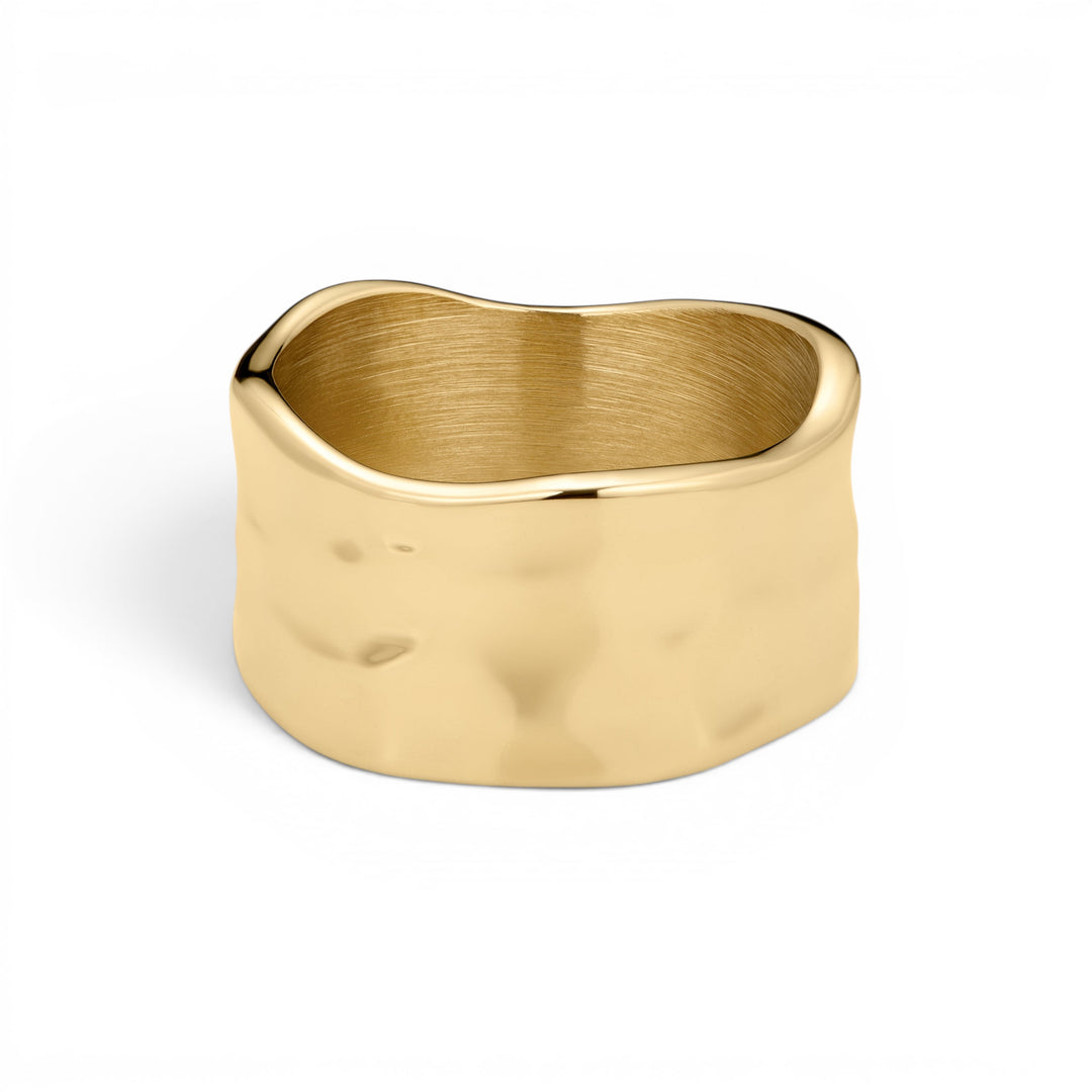 D.Louise Textured Gold Band Ring