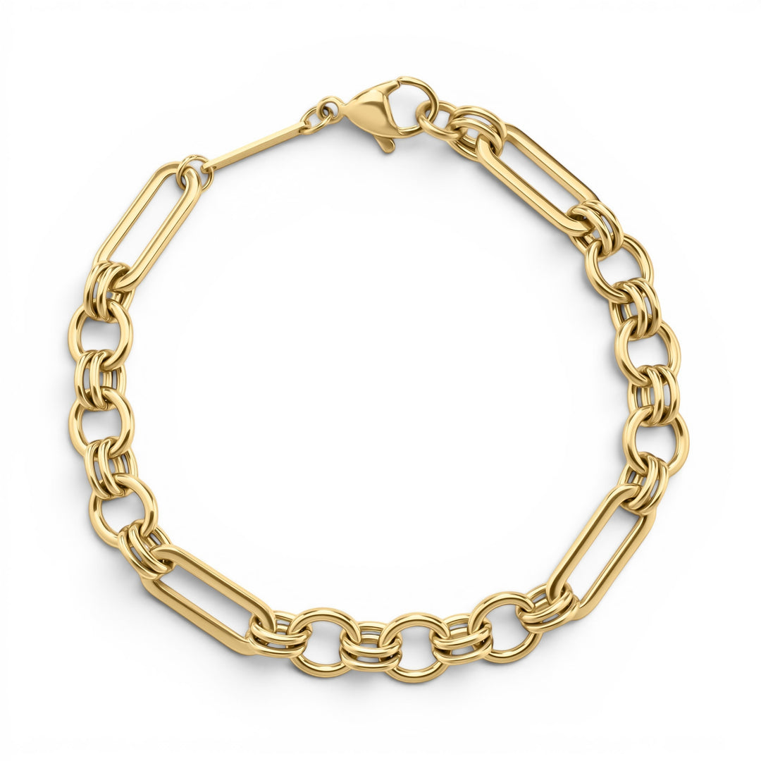 D.Louise Eternal Link Gold Chain Bracelet