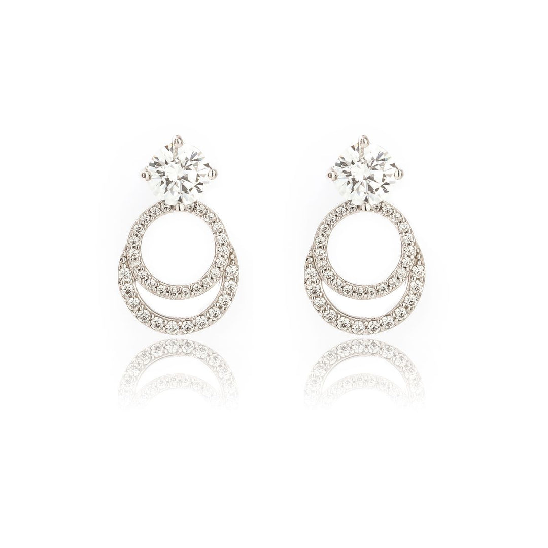 Georgini Goddess Luna Earrings - Silver - IE1123W