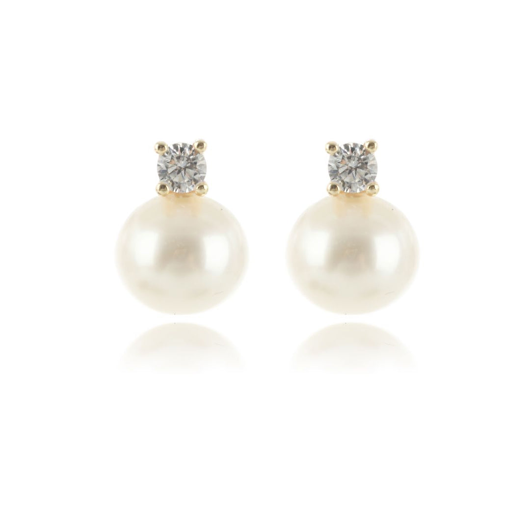 Georgini Oceans Noosa Freshwater Pearl Earrings - Gold - IE1106G
