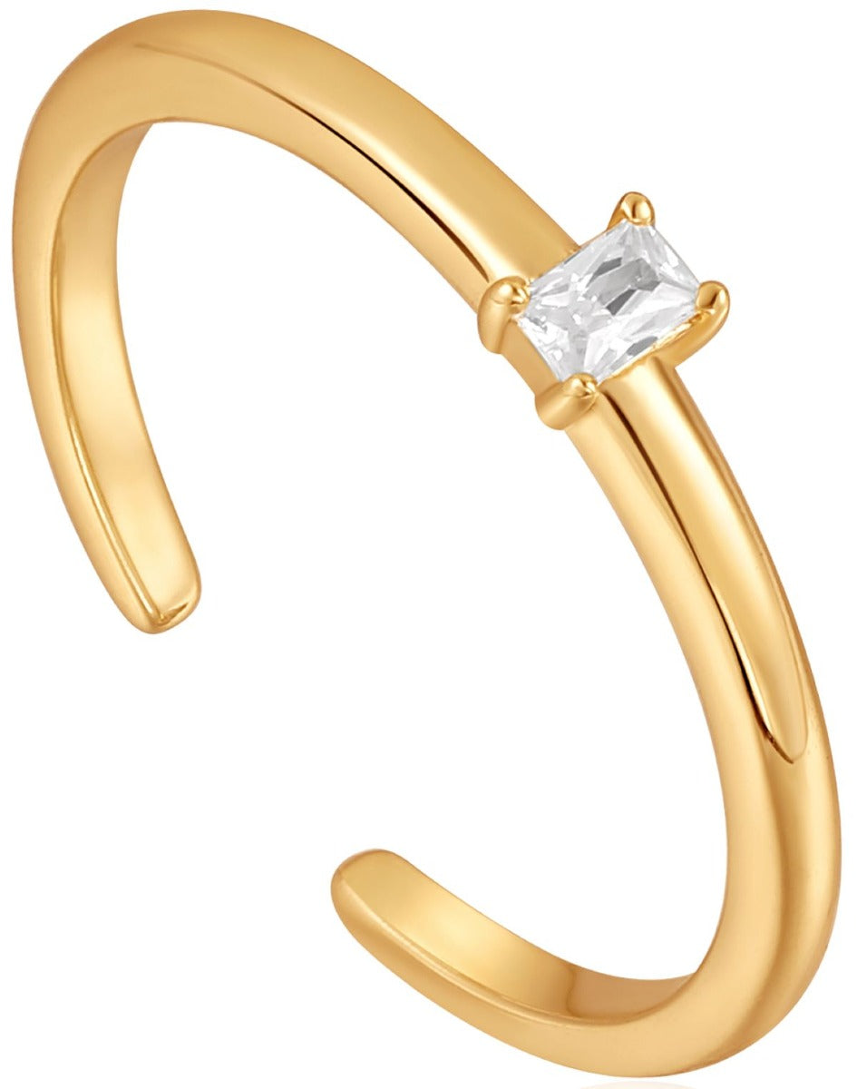 Ania Haie Gold Glam Adjustable Ring - R037-01G