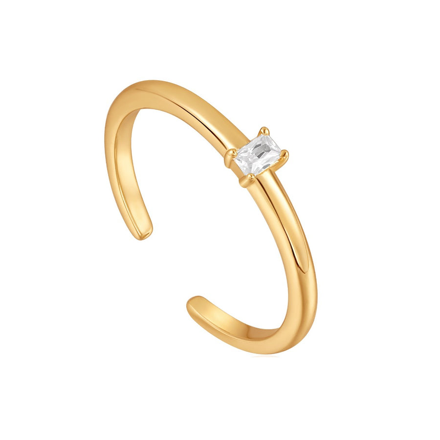 Ania Haie Gold Glam Adjustable Ring - R037-01G