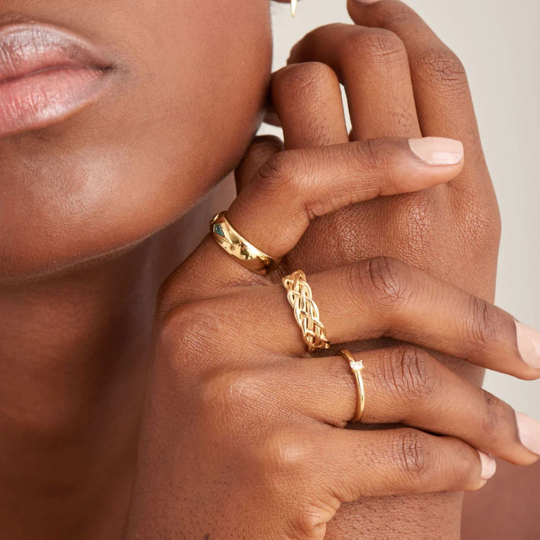 Ania Haie Gold Glam Adjustable Ring - R037-01G