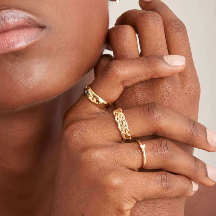 Ania Haie Gold Glam Adjustable Ring - R037-01G