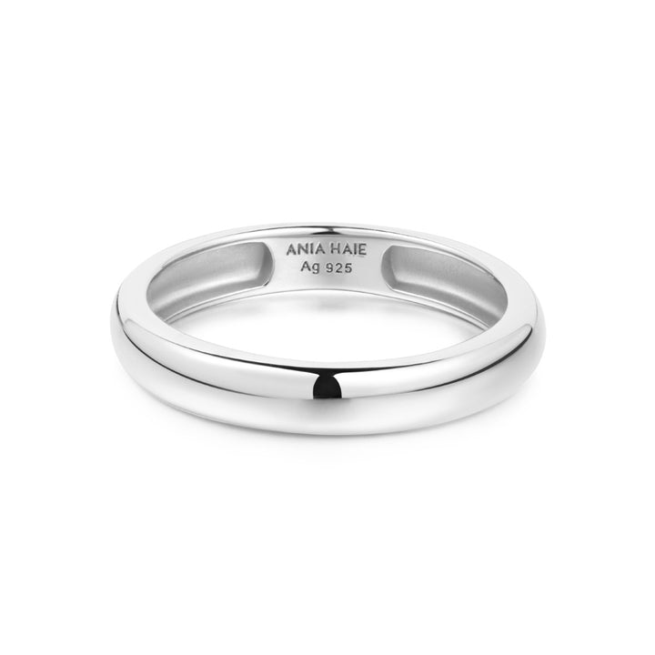 Ania Haie Silver Curve Dome Band - R056-01H