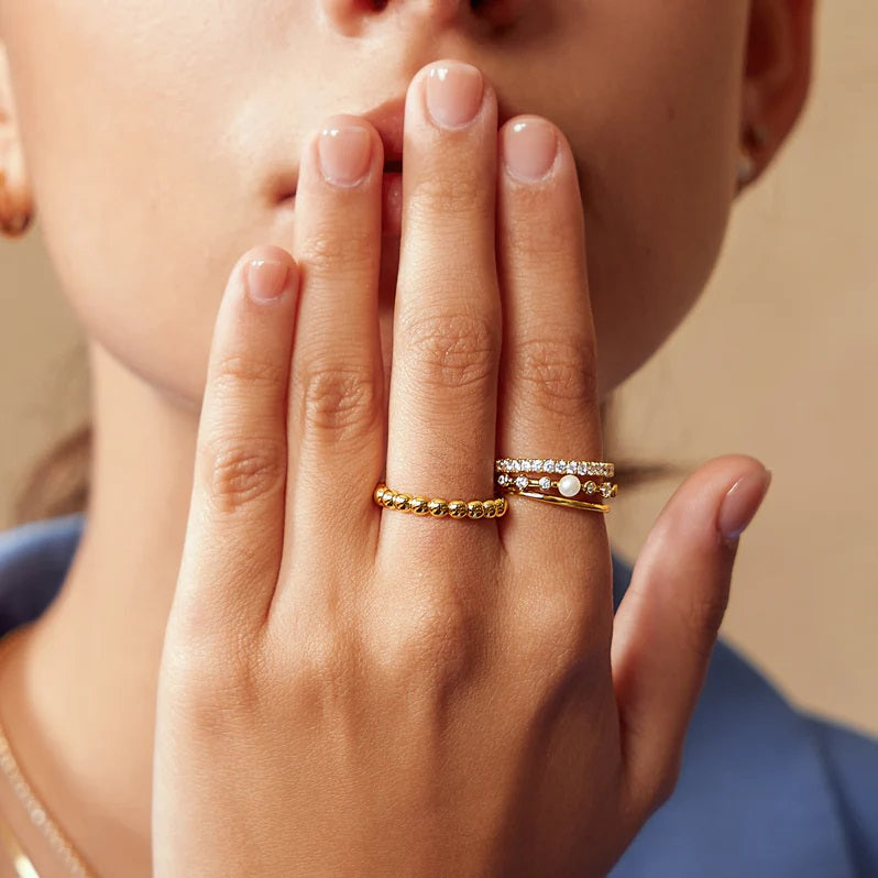 Ania Haie Gold Plain Ring - R058-01G