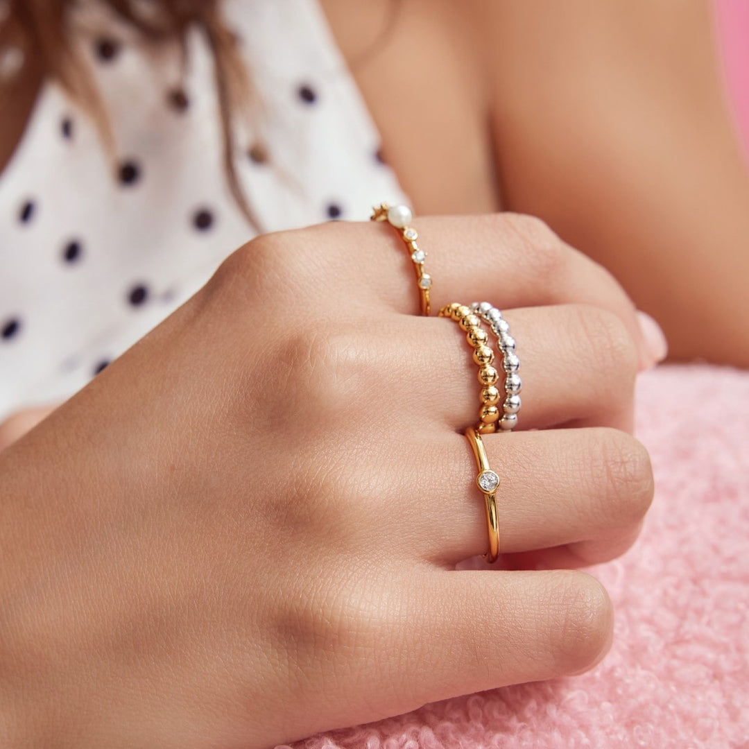 Ania Haie Gold Round Dome Band - R059-03G