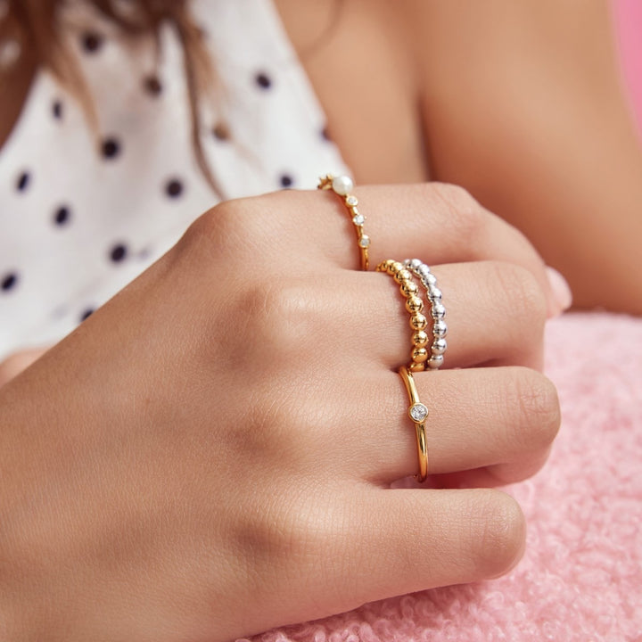 Ania Haie Gold Round Dome Band - R059-03G