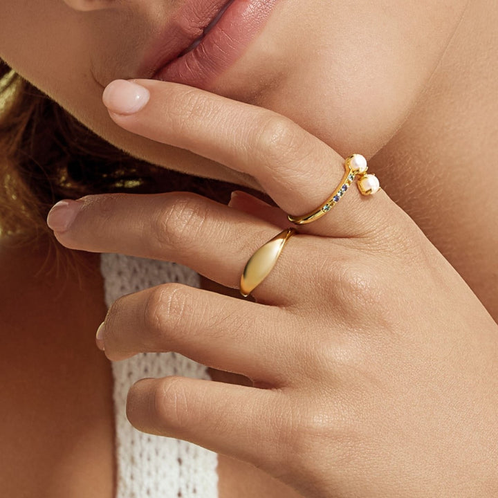 Ania Haie Gold Dome Plain Ring - R058-05G