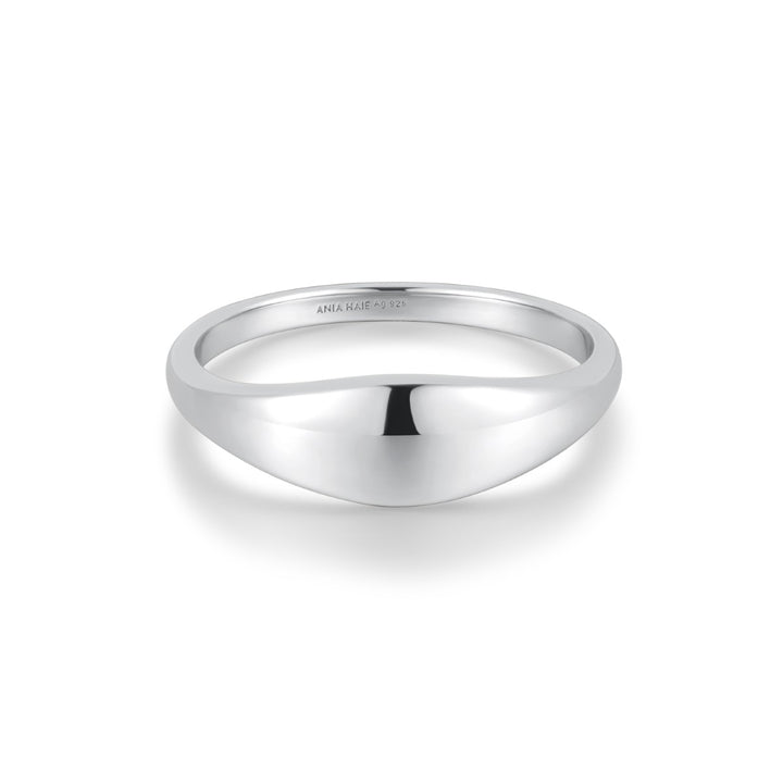 Ania Haie Silver Dome Plain Ring - R058-05H