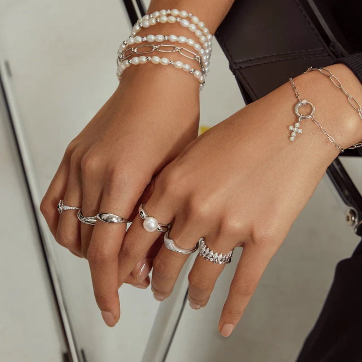 Ania Haie Silver Dome Plain Ring - R058-05H