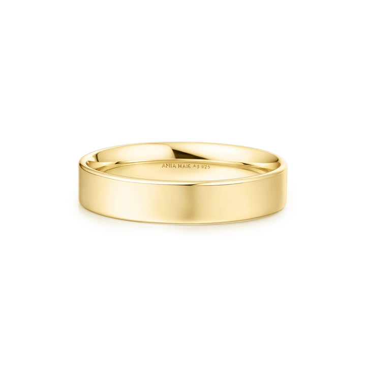 Ania Haie Gold 4mm Smooth Band - R064-03G