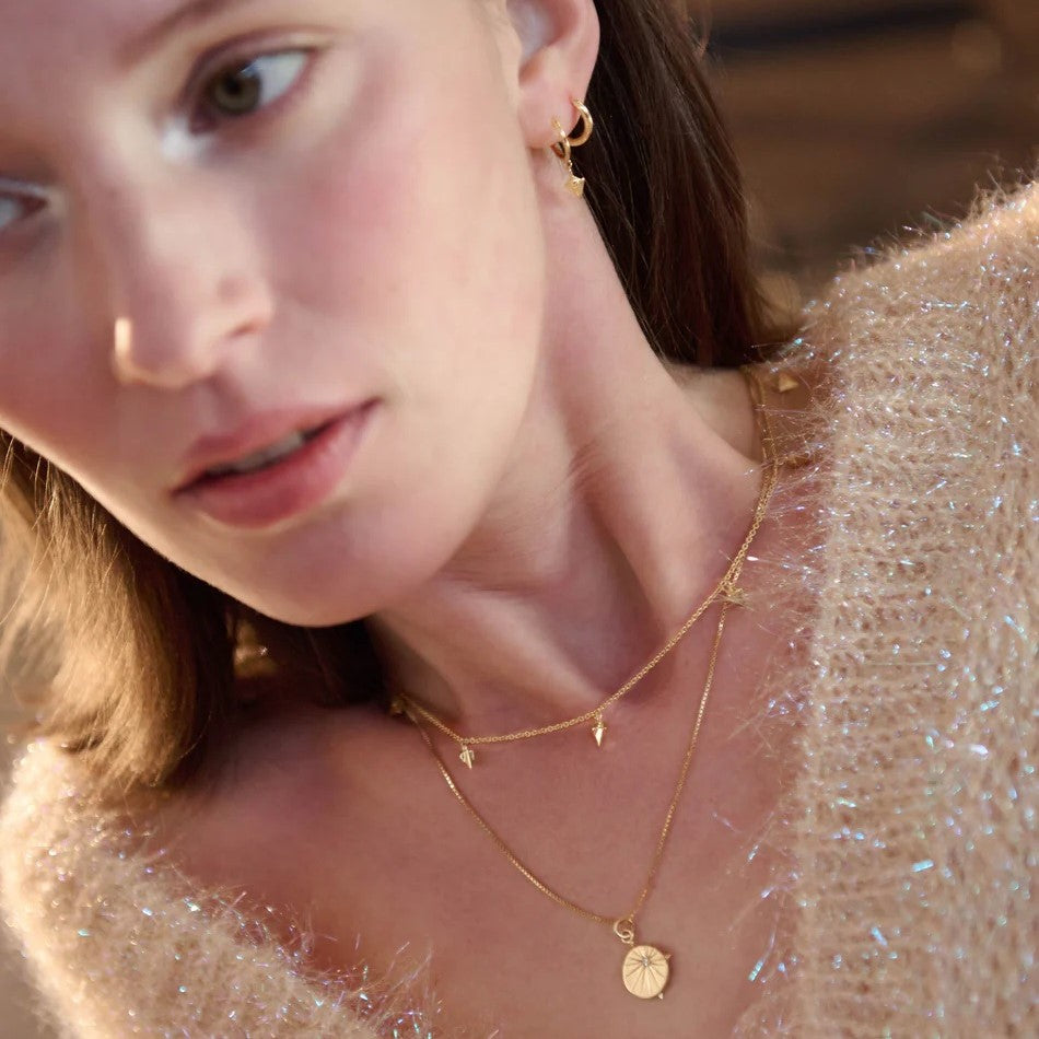 Rachel Jackson North Star Necklace Gold NSN4GP