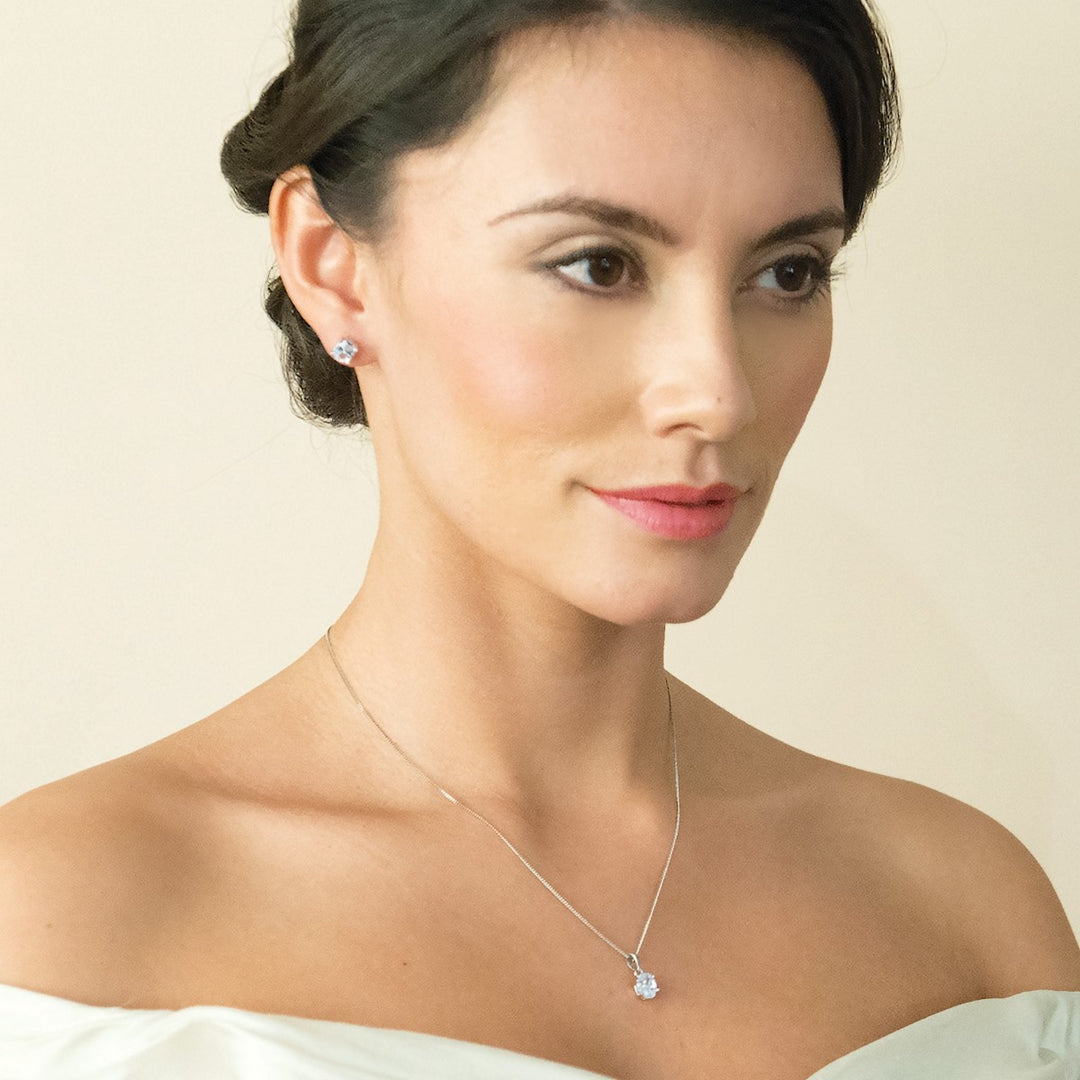 Ivory & Co Rapture Crystal Oval Cut Earrings