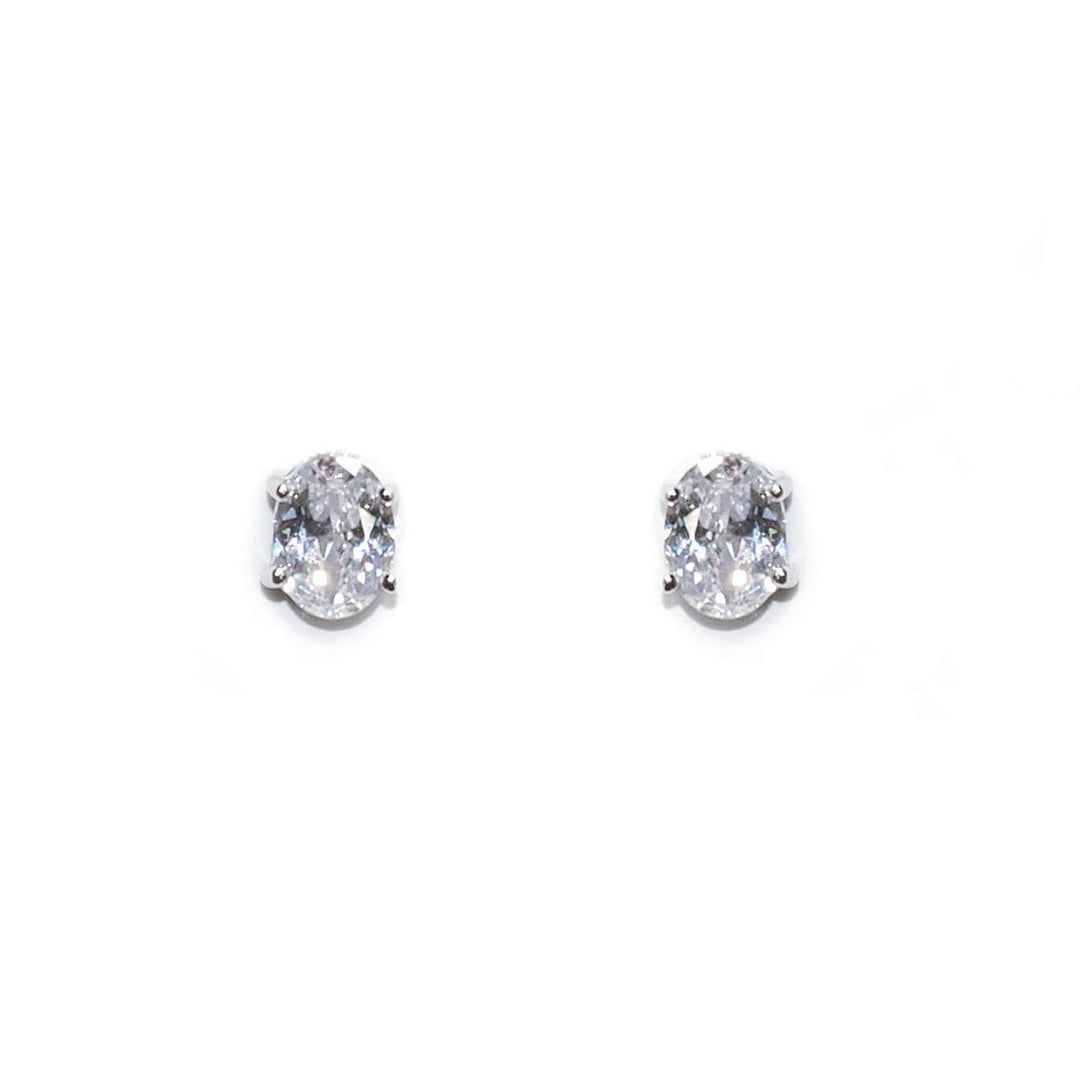 Ivory & Co Rapture Crystal Oval Cut Earrings