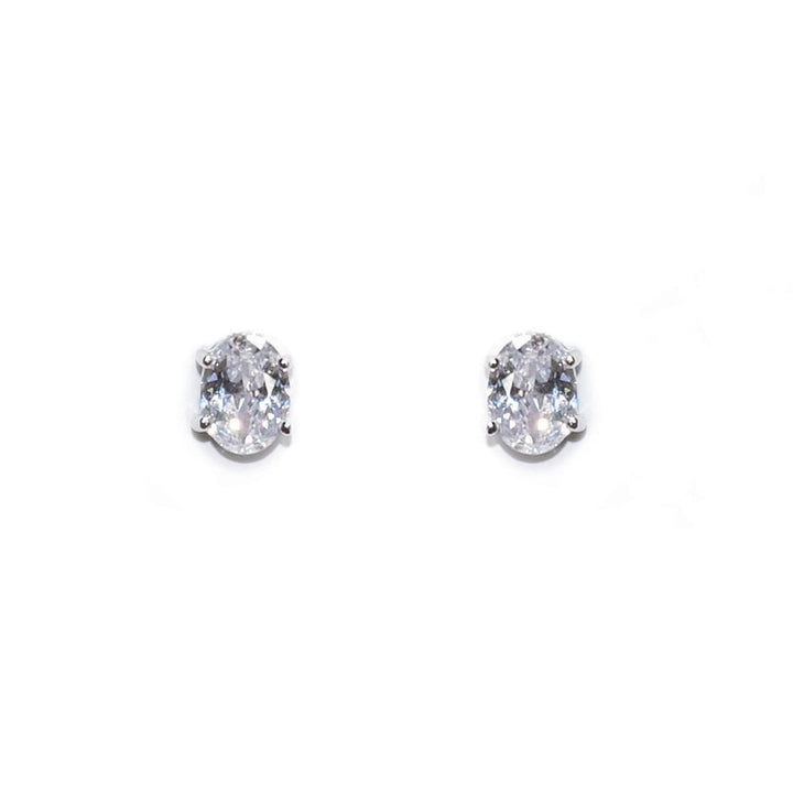 Ivory & Co Rapture Crystal Oval Cut Earrings
