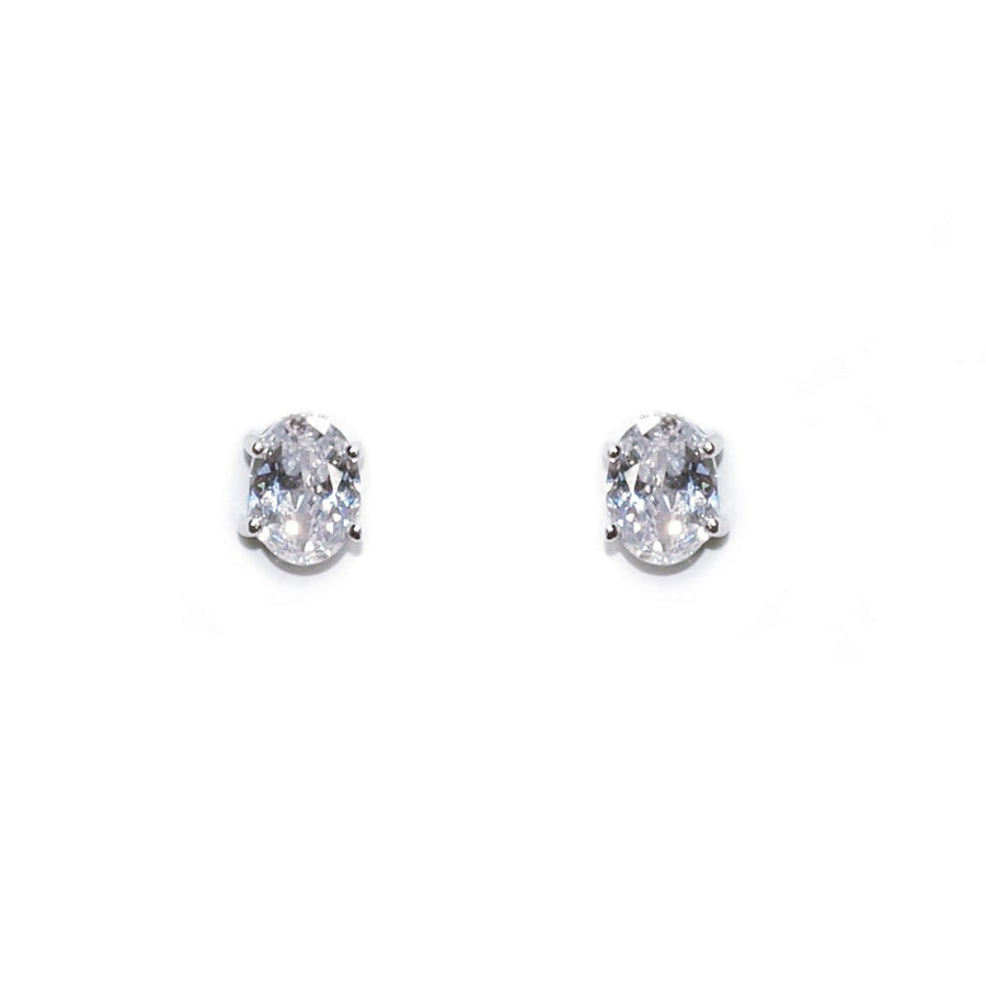 Ivory & Co Rapture Crystal Oval Cut Earrings