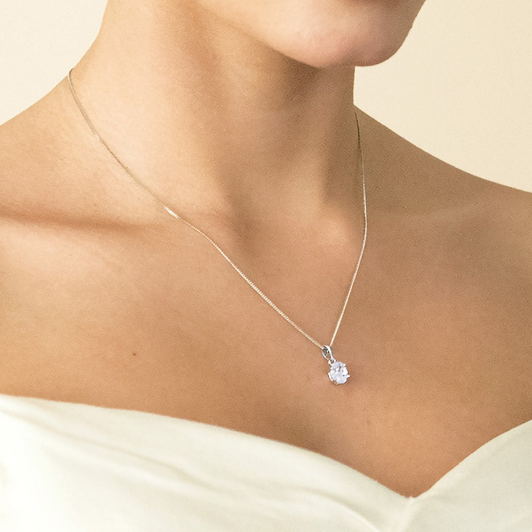 Ivory & Co Rapture Crystal Oval Cut Pendant