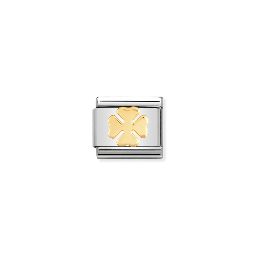 Nomination Classic Four Leaf Clover Charm - 18k Gold - 030115/06