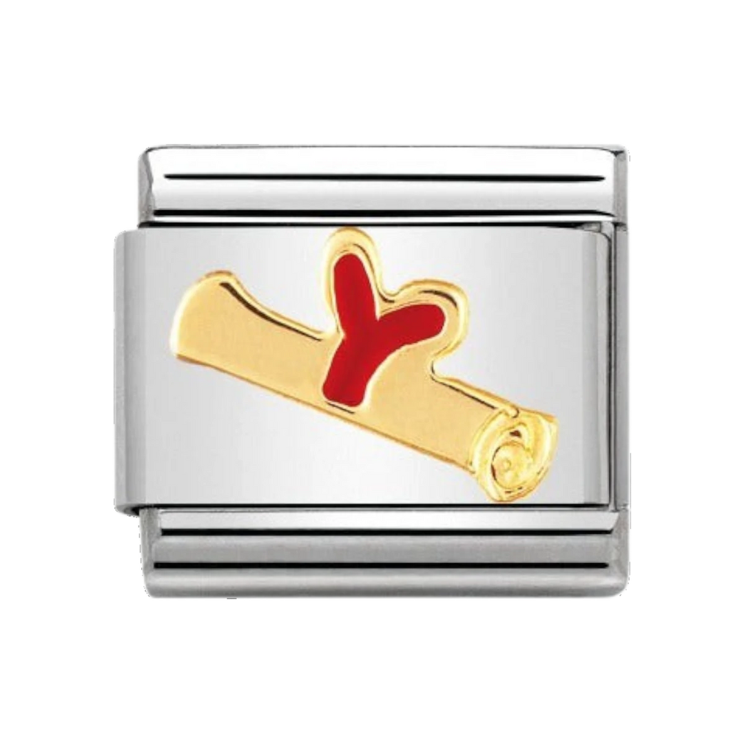 Nomination Classic Diploma Charm - 18k Gold - 030223/03