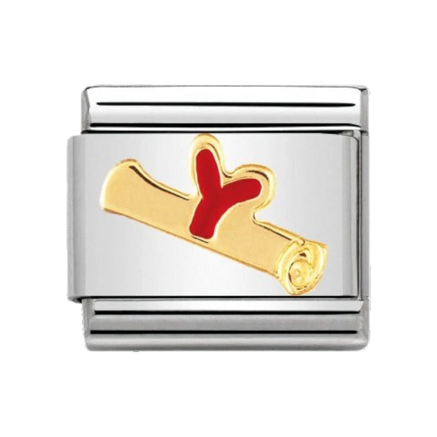 Nomination Classic Diploma Charm - 18k Gold - 030223/03