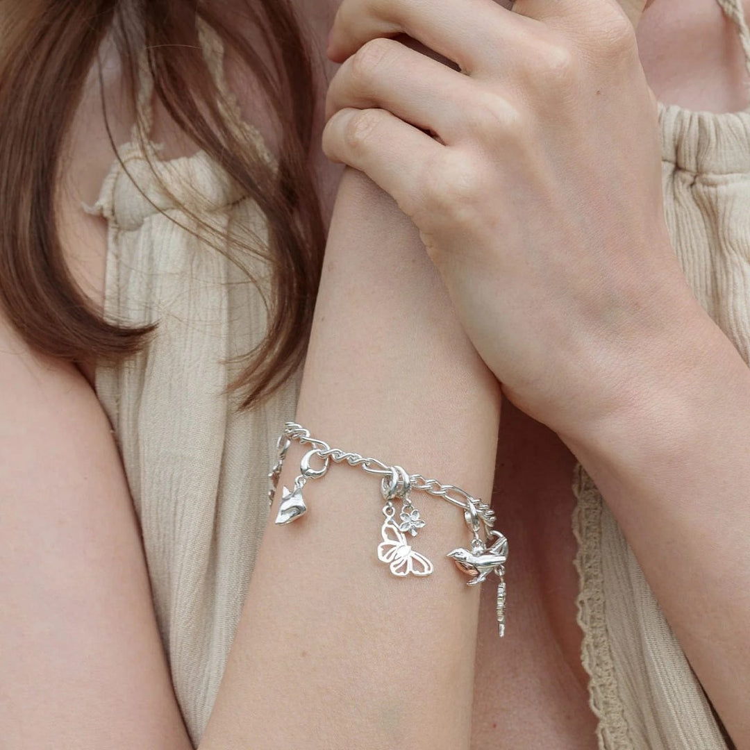 Lily Charmed Robin Bird Charm Silver - item number CSROB