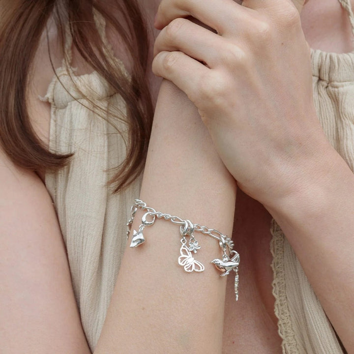 Lily Charmed Robin Bird Charm Silver - item number CSROB