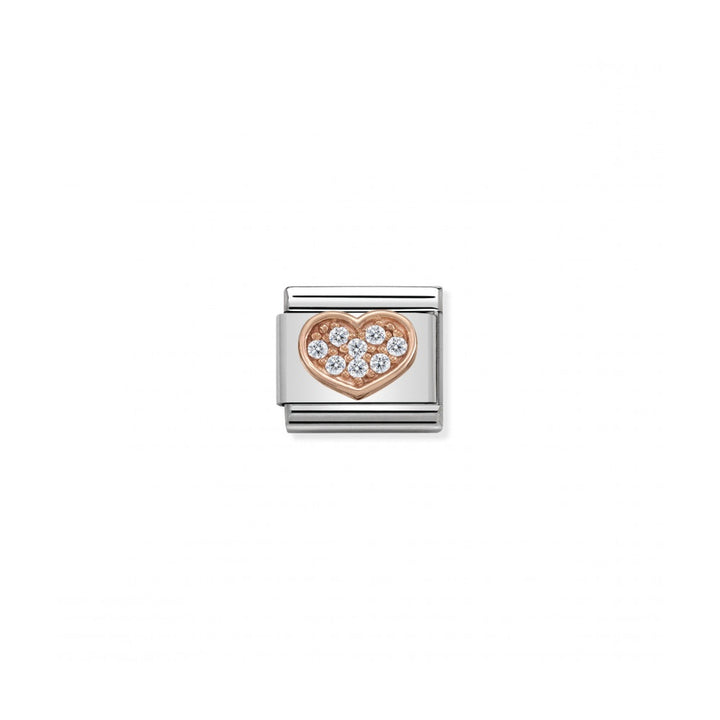 Nomination Composable Classic Rose Gold heart with stones charm - 430302_13