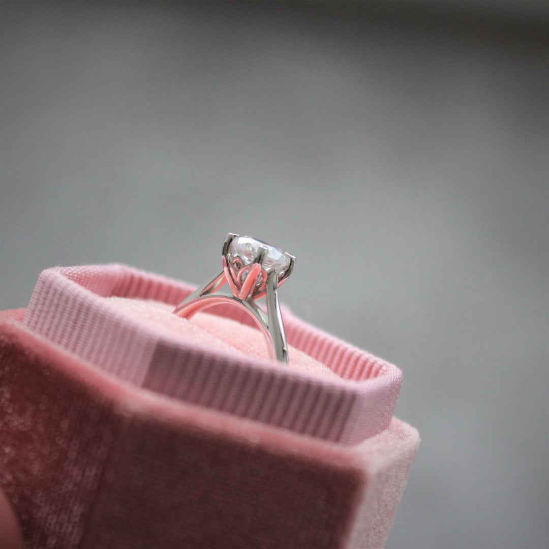 Brilliant Cut Four Claw Classic Solitaire Engagement Ring